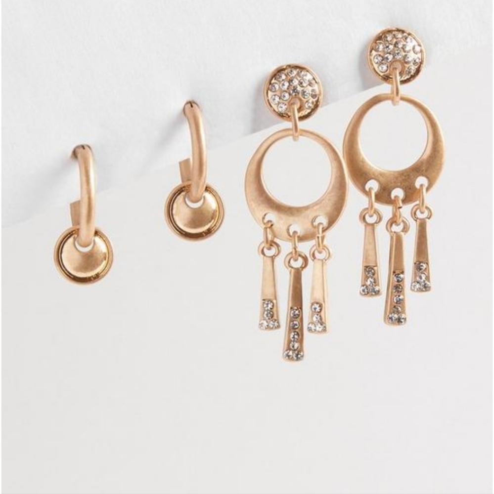Torrid Pave Delicate Hoop Set